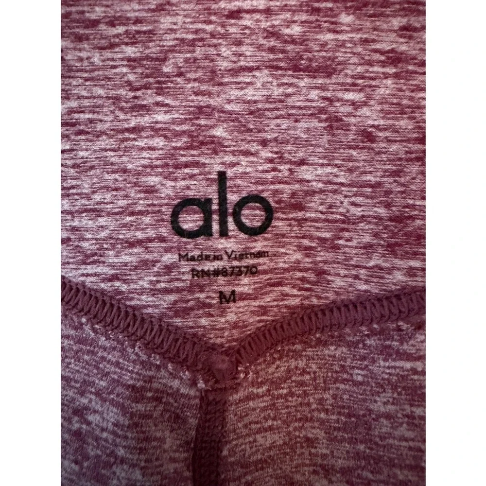 alo High Waist Alosoft Lounge Legging Parisian Pink Heather Medium
